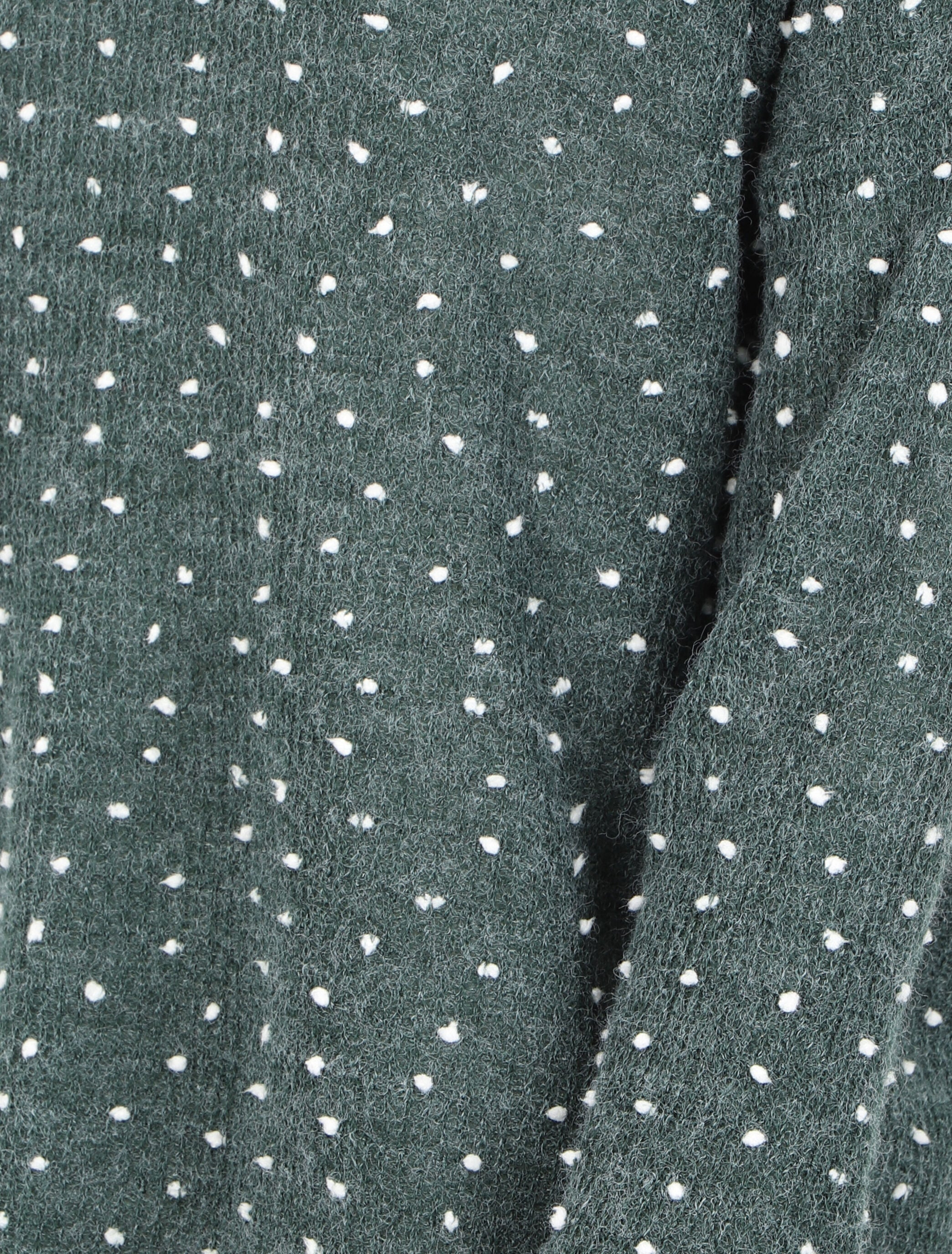 Pull col roulé oversize à plumetis - Vert - 3