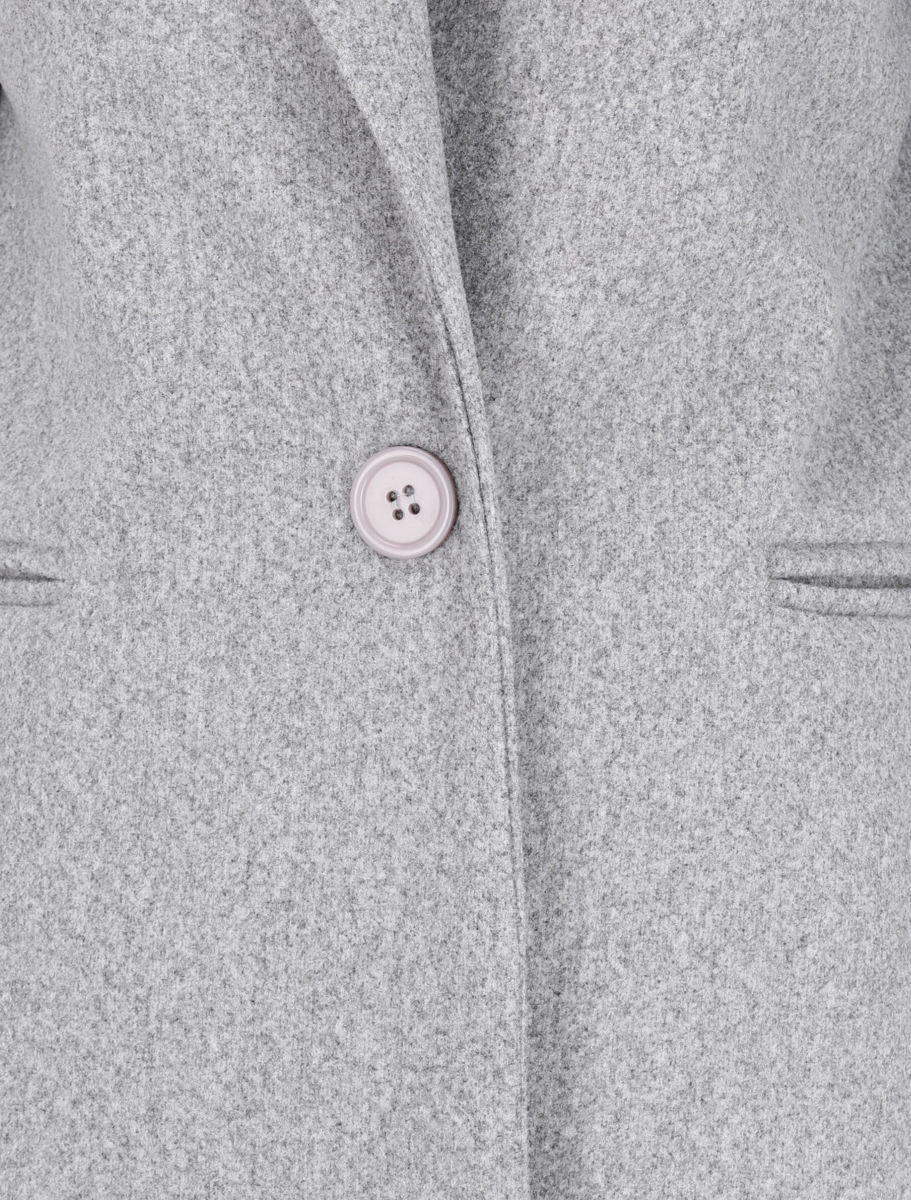 Manteau classique à un bouton - Gris chiné - 3