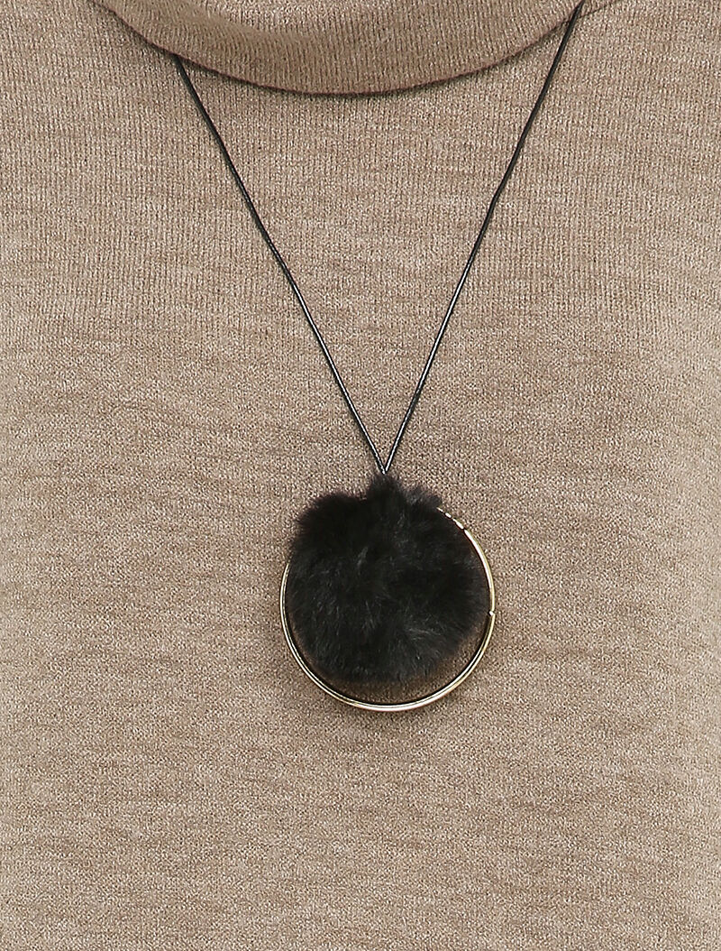 Robe pull à col roulé lâche - Taupe - 3