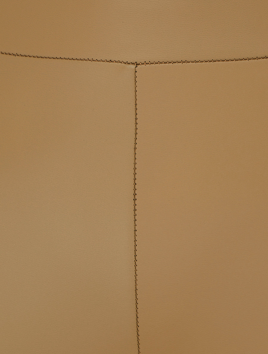 Legging skinny en simili - Camel - 3