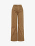 Pantalon push up côtelé effet velours - Camel - 1