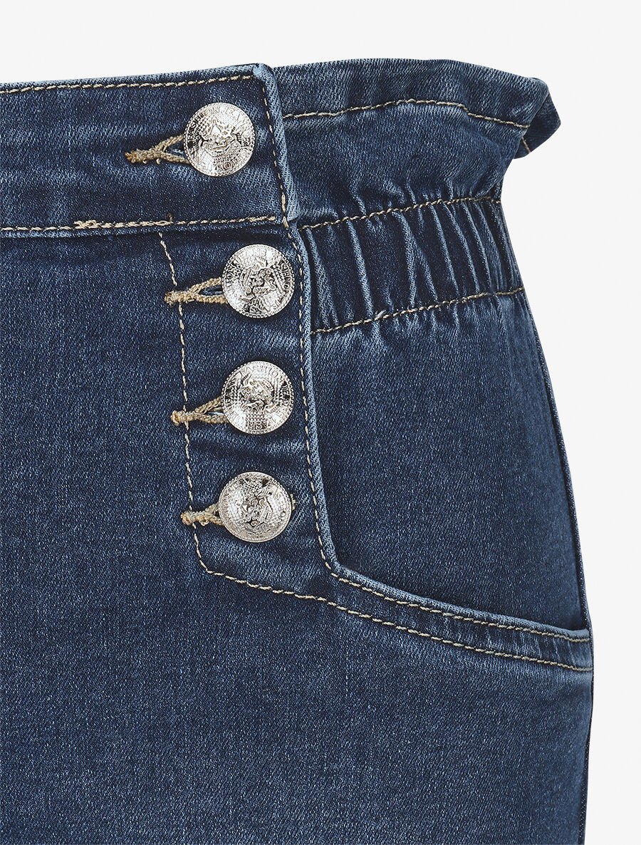 Jean élastiqué coupe skinny - Bleu - 3