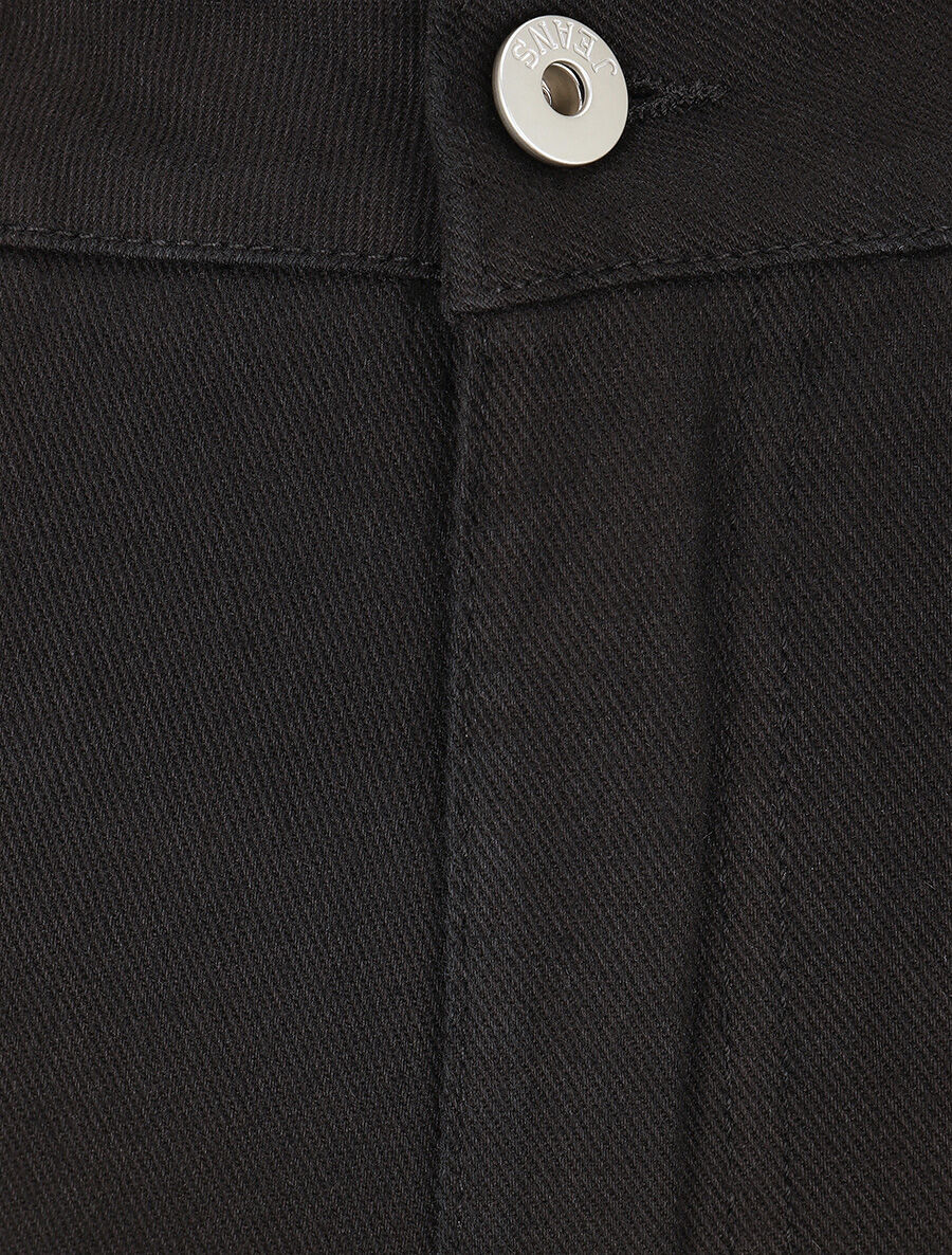 Jean taille haute coupe slim - Noir - 3