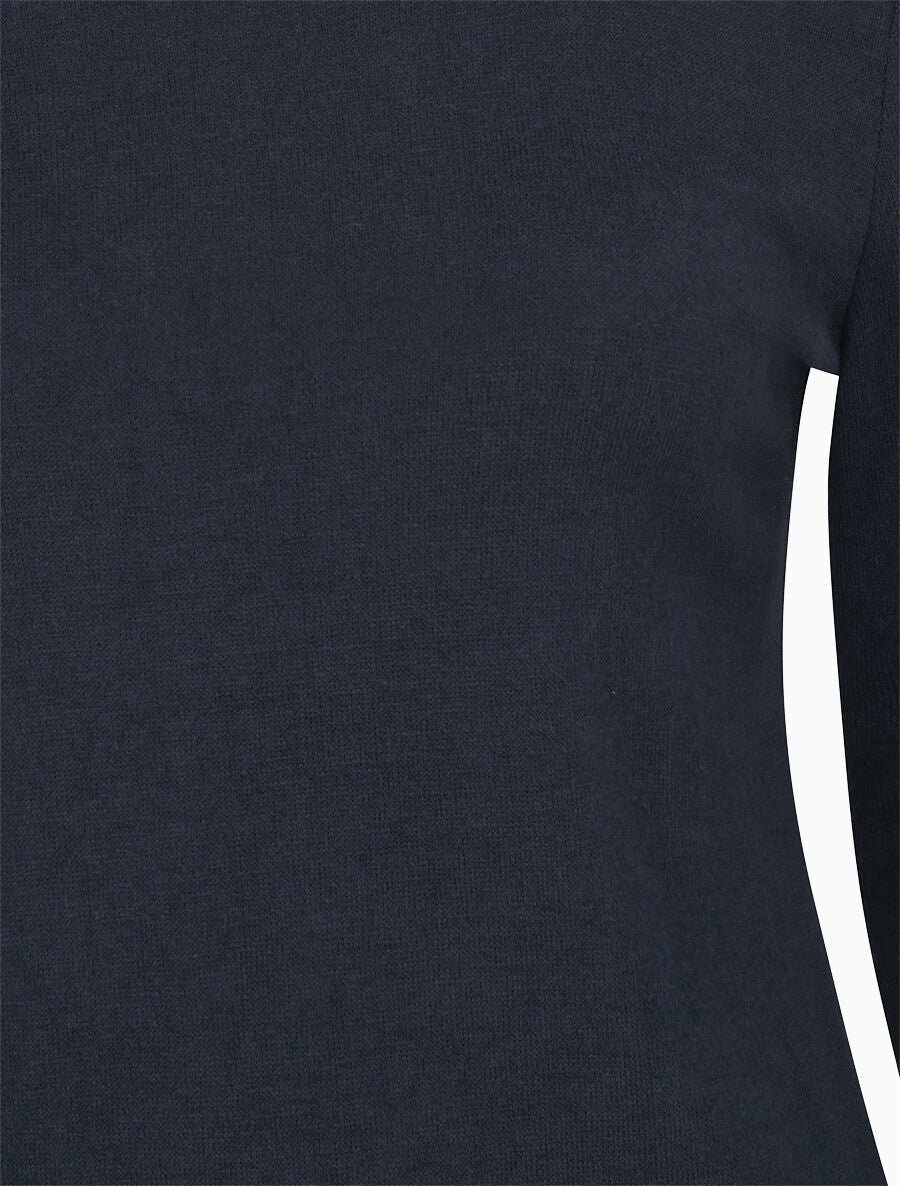 Pull fin à bretelle irisée imprimé graphique - Marine - 3
