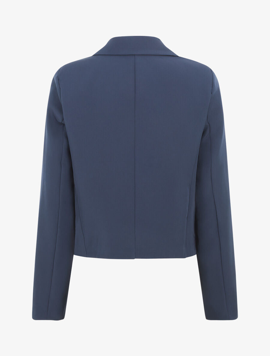 Veste courte unie - Marine - 2