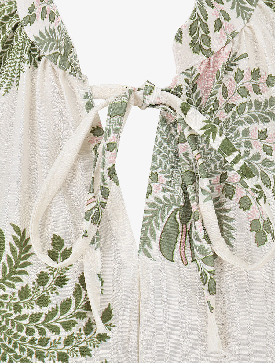 Top sans manches à imprimé fantaisie - Kaki - 3