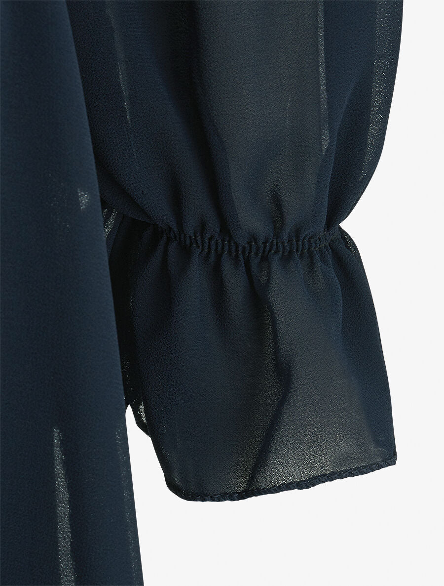 Robe patineuse à bandes irisées - Marine - 3