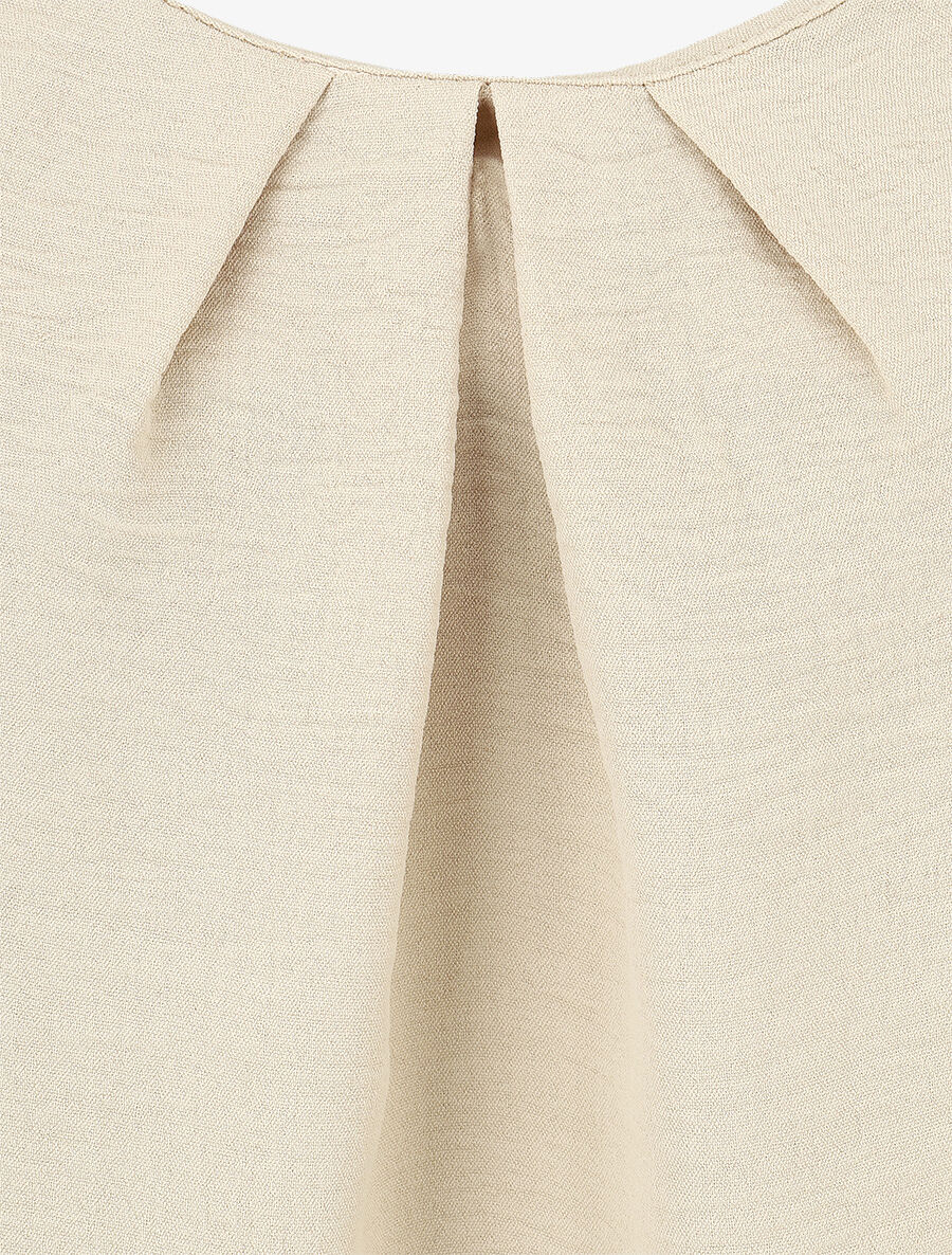 Top droit bretelles fantaisies - Beige - 3