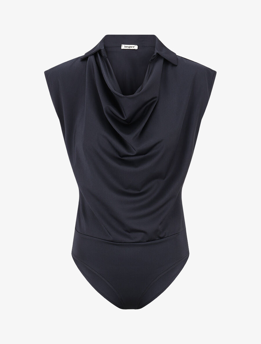 Body uni à col bénitier - Marine - 1