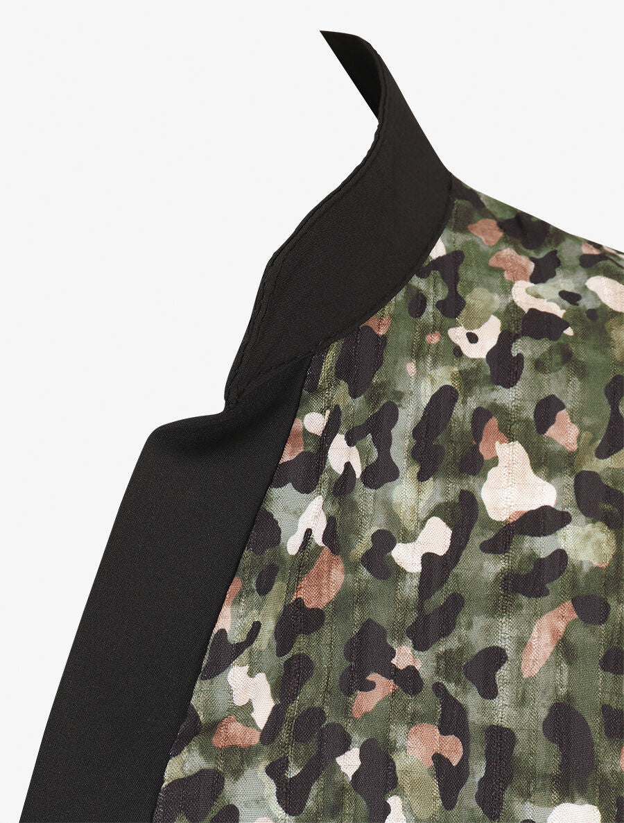 Blouse fluide à imprimé abstrait - Kaki - 3