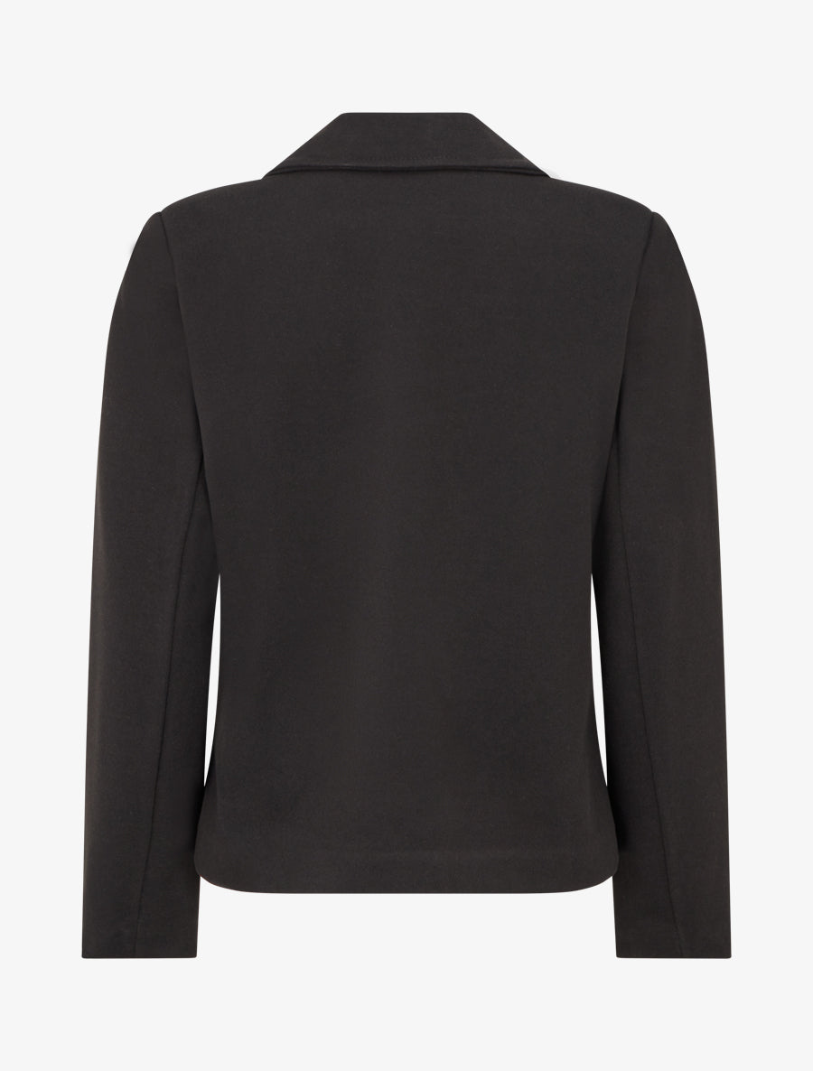 Veste droite croisée - Noir - 2