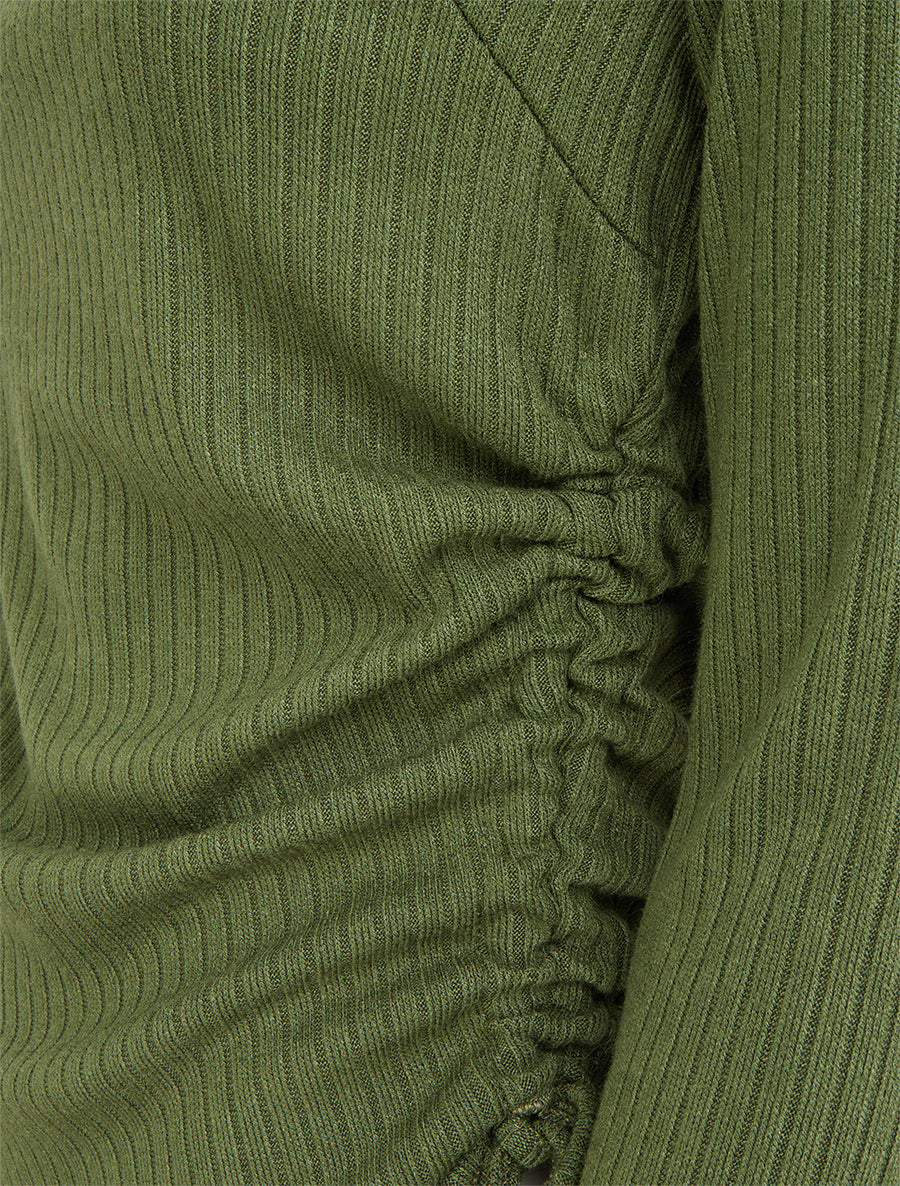 Pull asymétrique et cordons de serrage - Kaki - 3