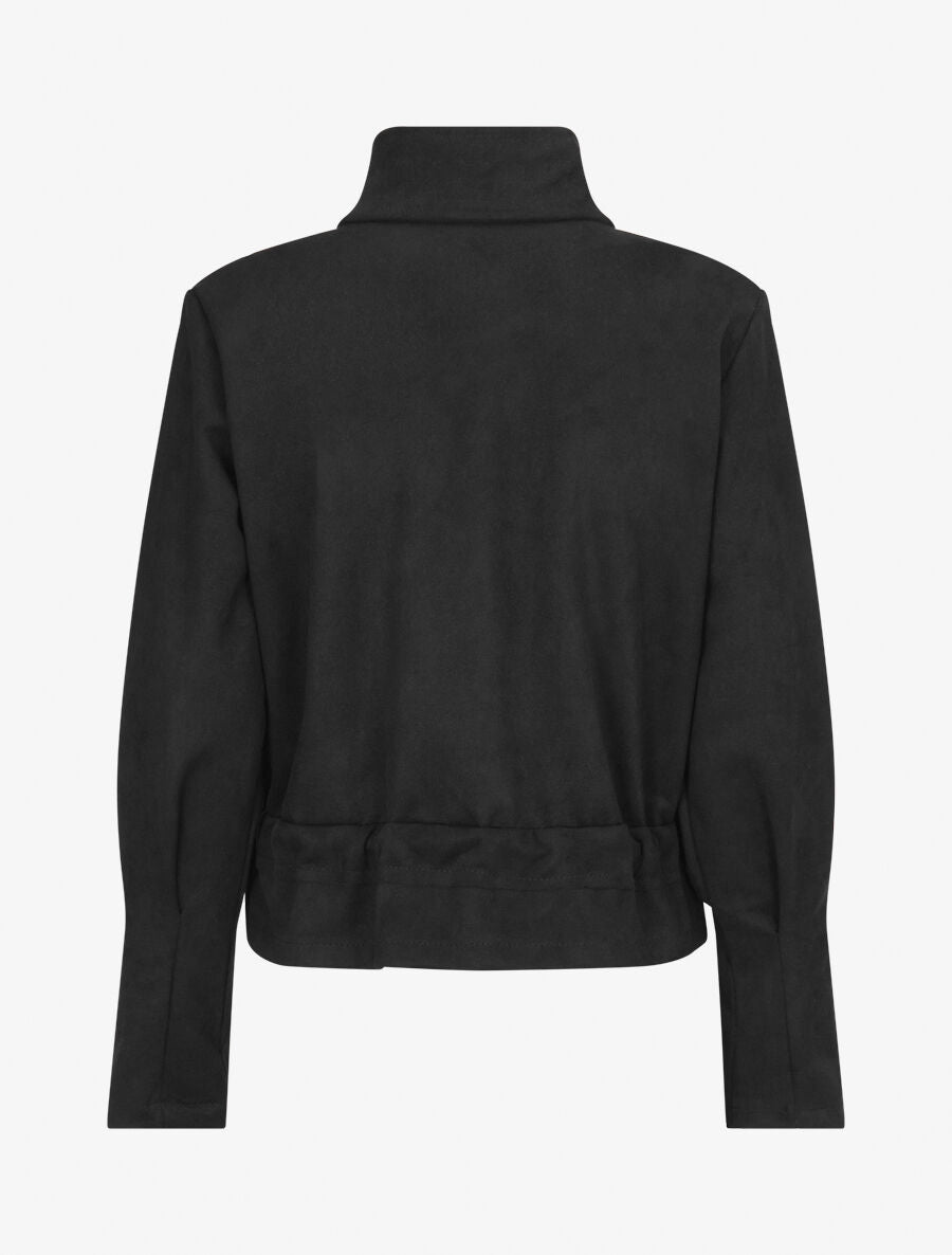 Veste souple en suédine - Noir - 2