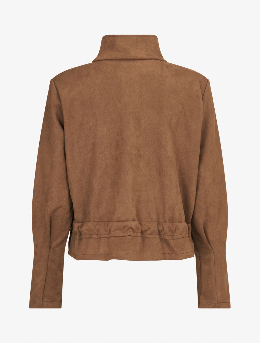 Veste souple en suédine - Marron clair - 2