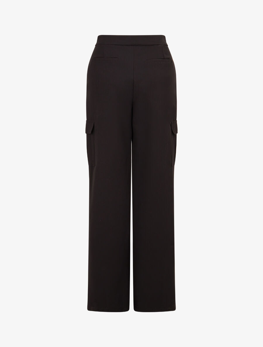 Pantalon droit à poches - Noir - 2