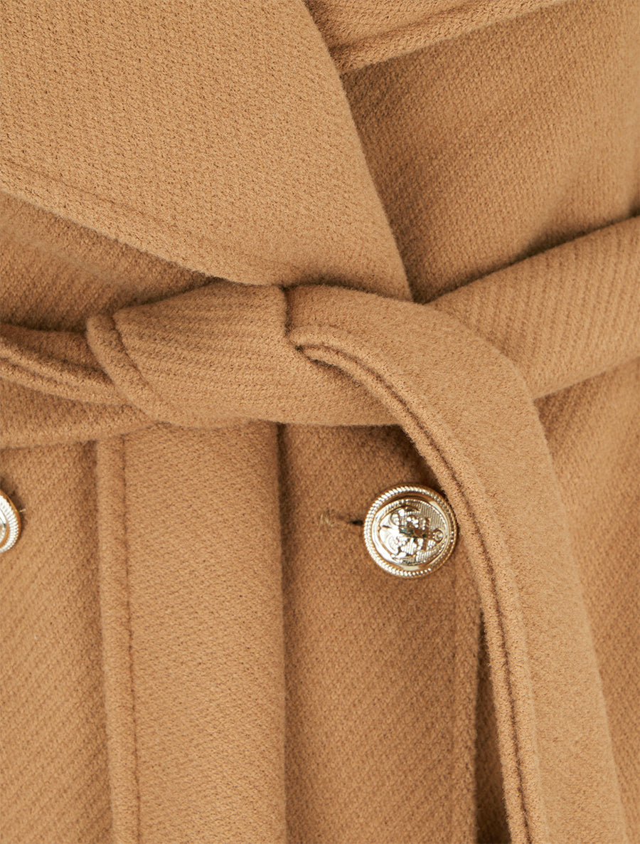 Manteau long ceinturé - Camel - 3
