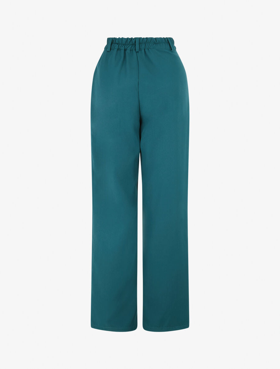 Pantalon tailleur ample - Bleu lagon - 2