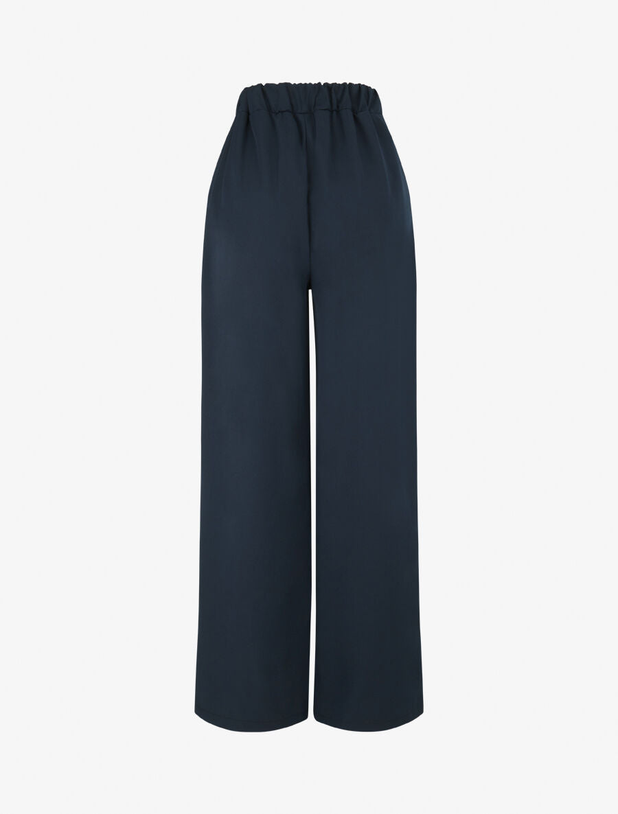 Pantalon à large pans superposés - Marine - 2