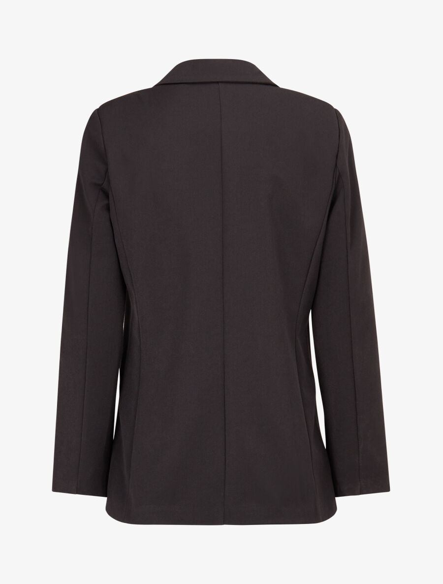 Veste basique cintrée à 1 bouton - Noir - 2