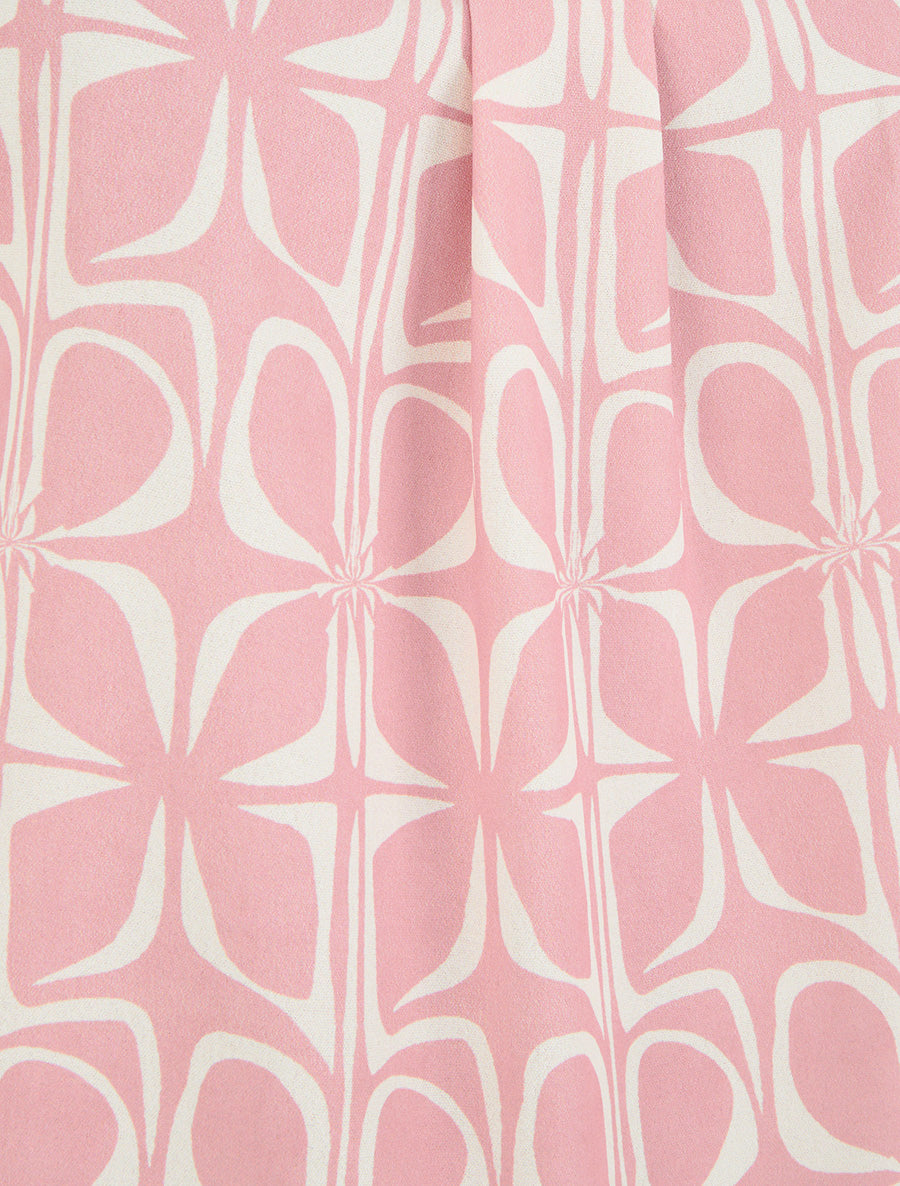 Top droit sans manches imprimé graphique - Rose - 3