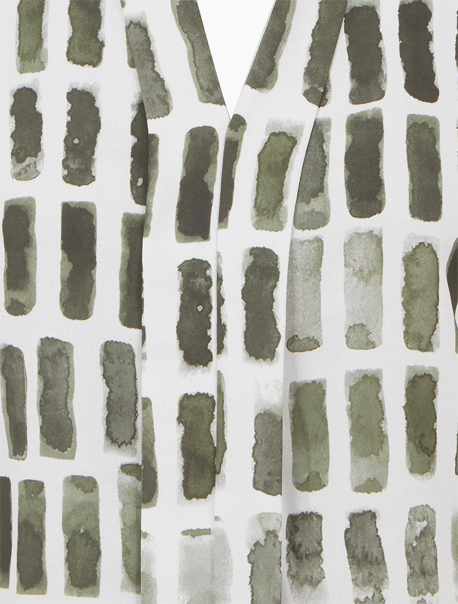 Top sans manches imprimé fantaisie - Kaki - 3