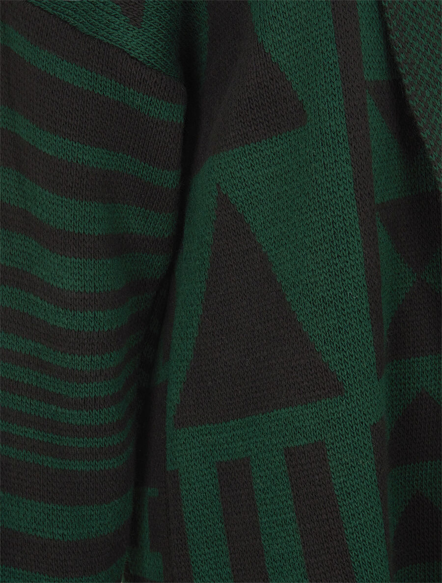 Gilet imprimé aztèque - Vert - 3
