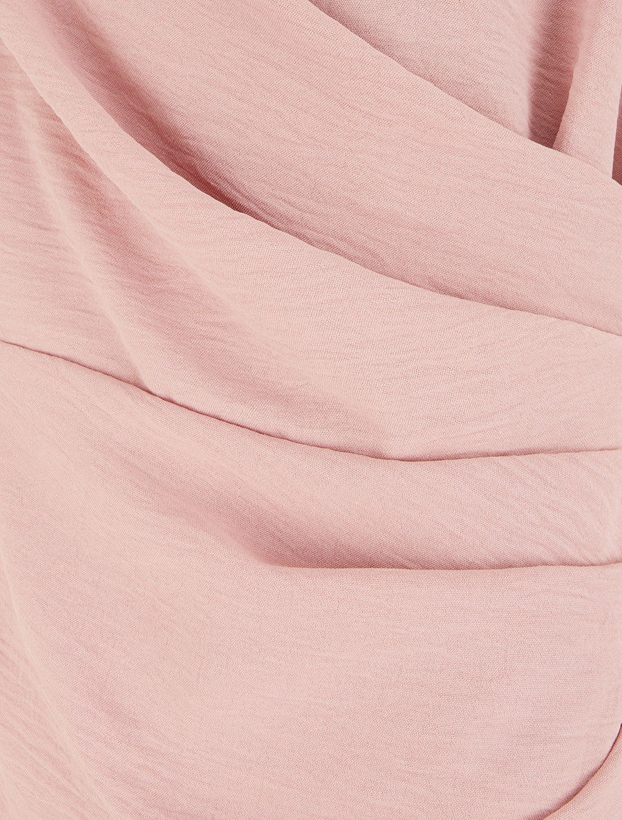 Robe sans manches style portefeuille - Rose - 3