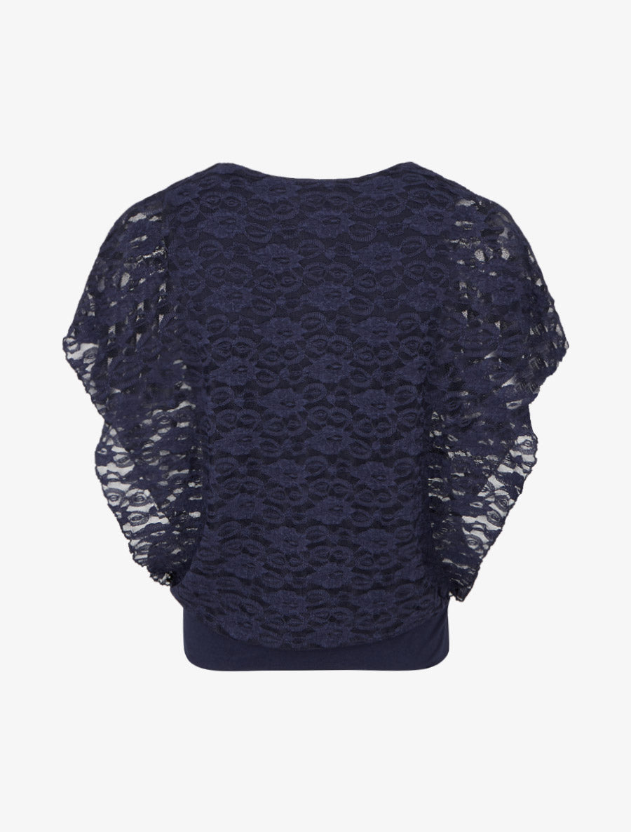 Spitzenkugel aus Spitze - Marine