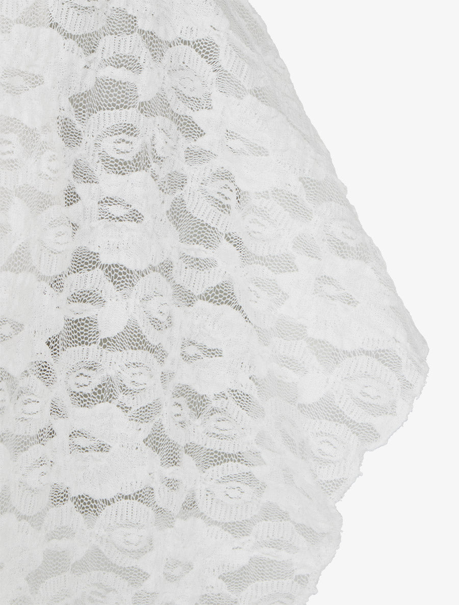 Spitzenkugel aus Spitze - Weiß