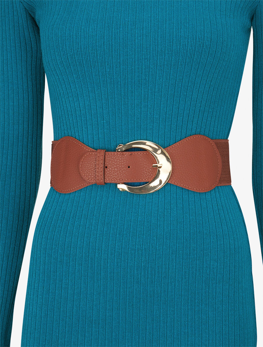 Robe côtelée à dos nouer - Bleu canard - 3