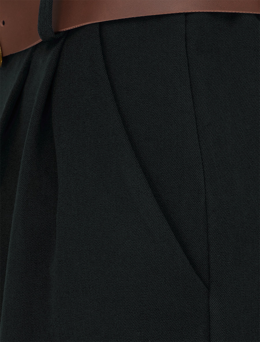 Bermuda ample taille haute - Noir - 3