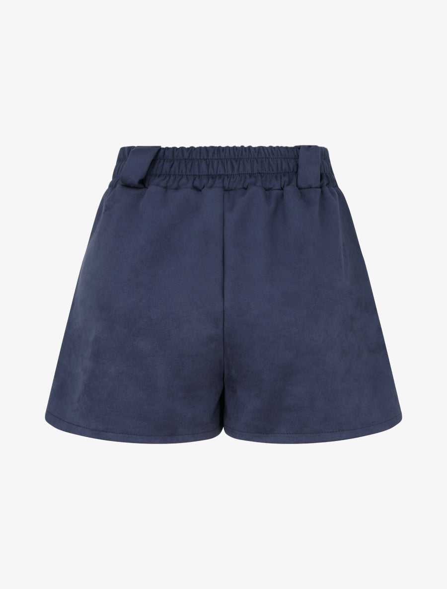 Short en suédine en trompe l&