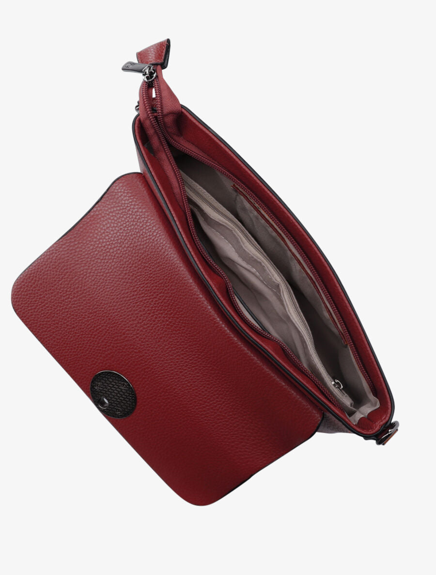 Sac baguette Roxane - Rouge - 4