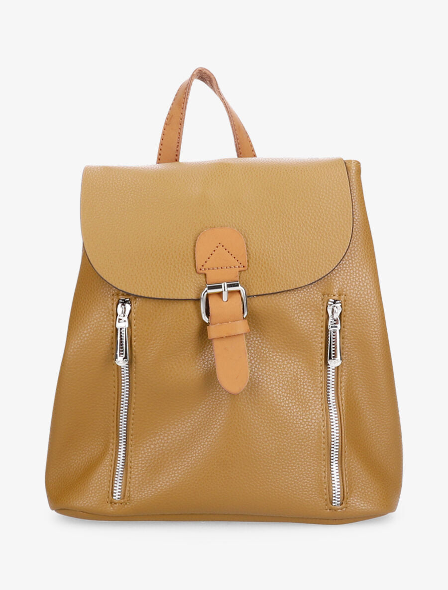 Sac à dos Jérômine - Jaune moutarde - 1