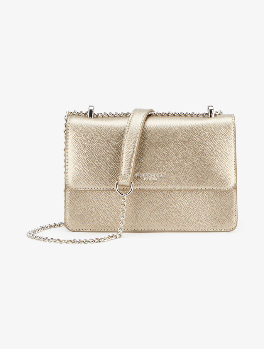 Sac à bandoulière Marguerite - Taupe irisé - 1