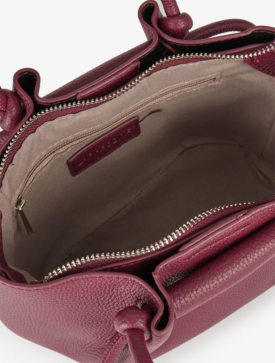 Sac besace Blanche - Prune -