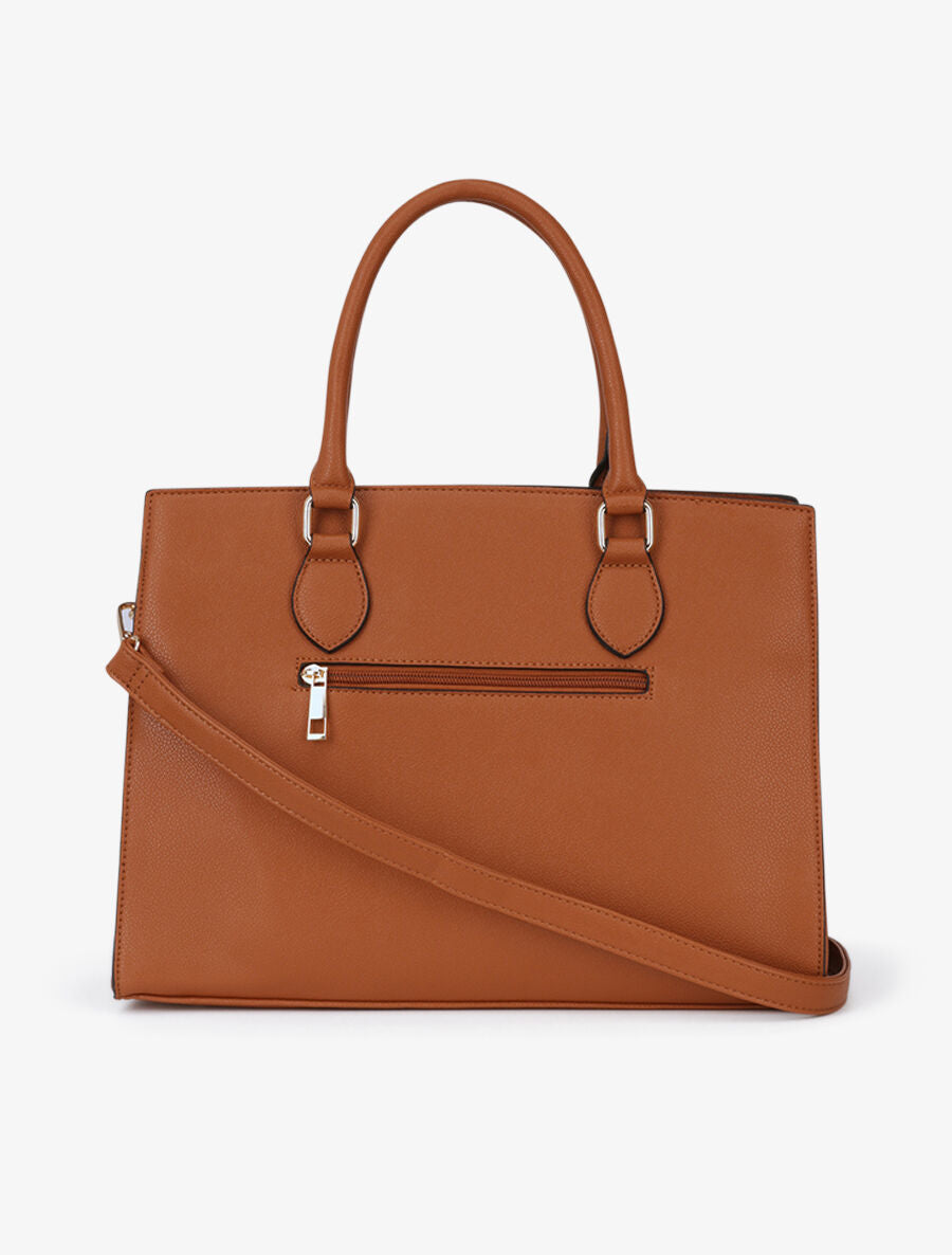 Sac cabas Caroline - Camel - 3