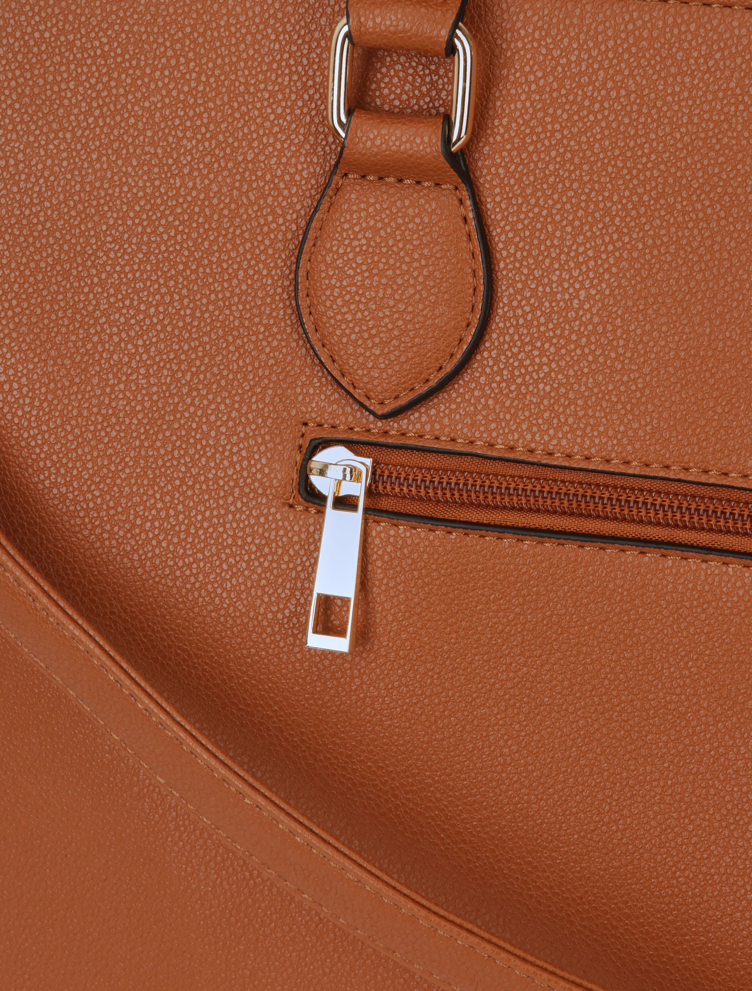 Sac cabas Caroline - Camel - 4