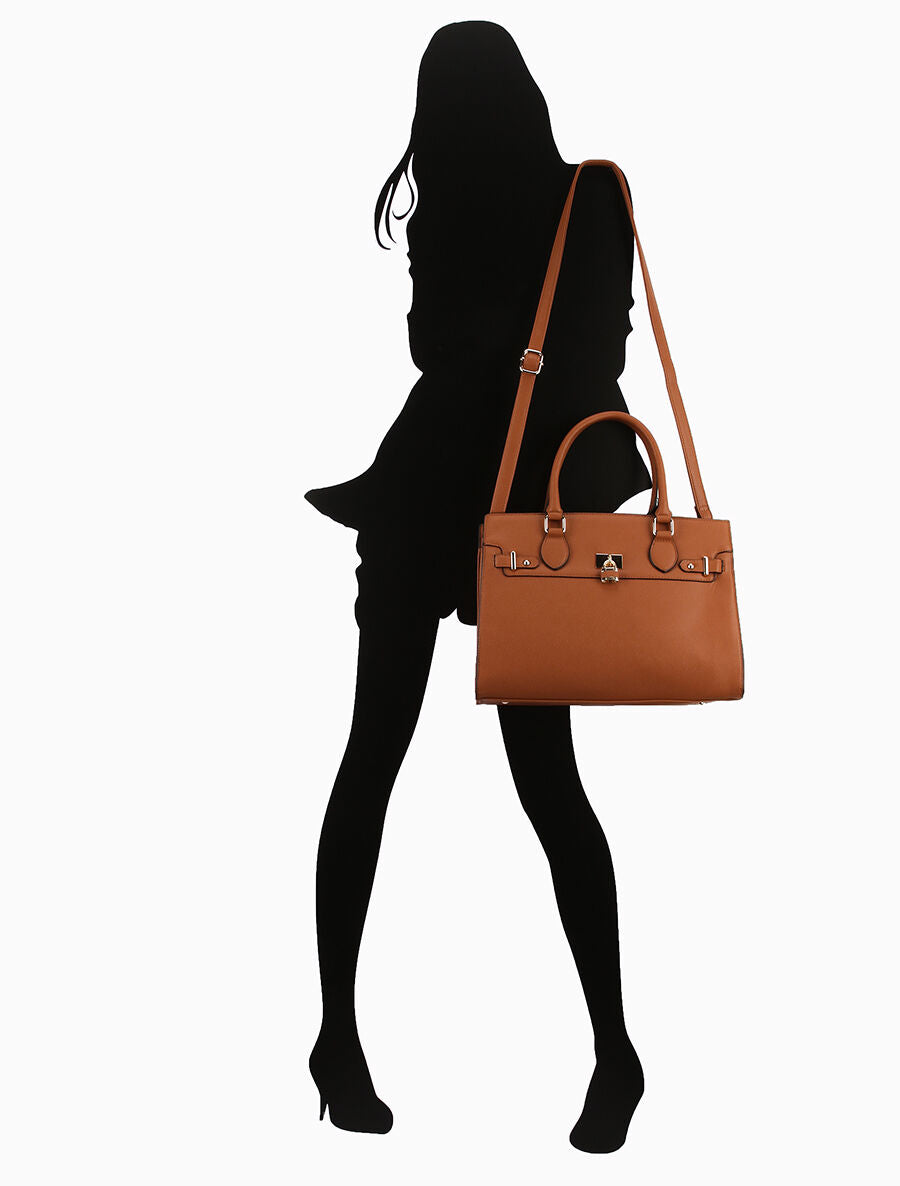 Sac cabas Caroline - Camel - 5