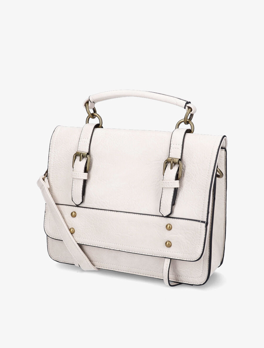 Sac cartable Bobbie - Écru - 2