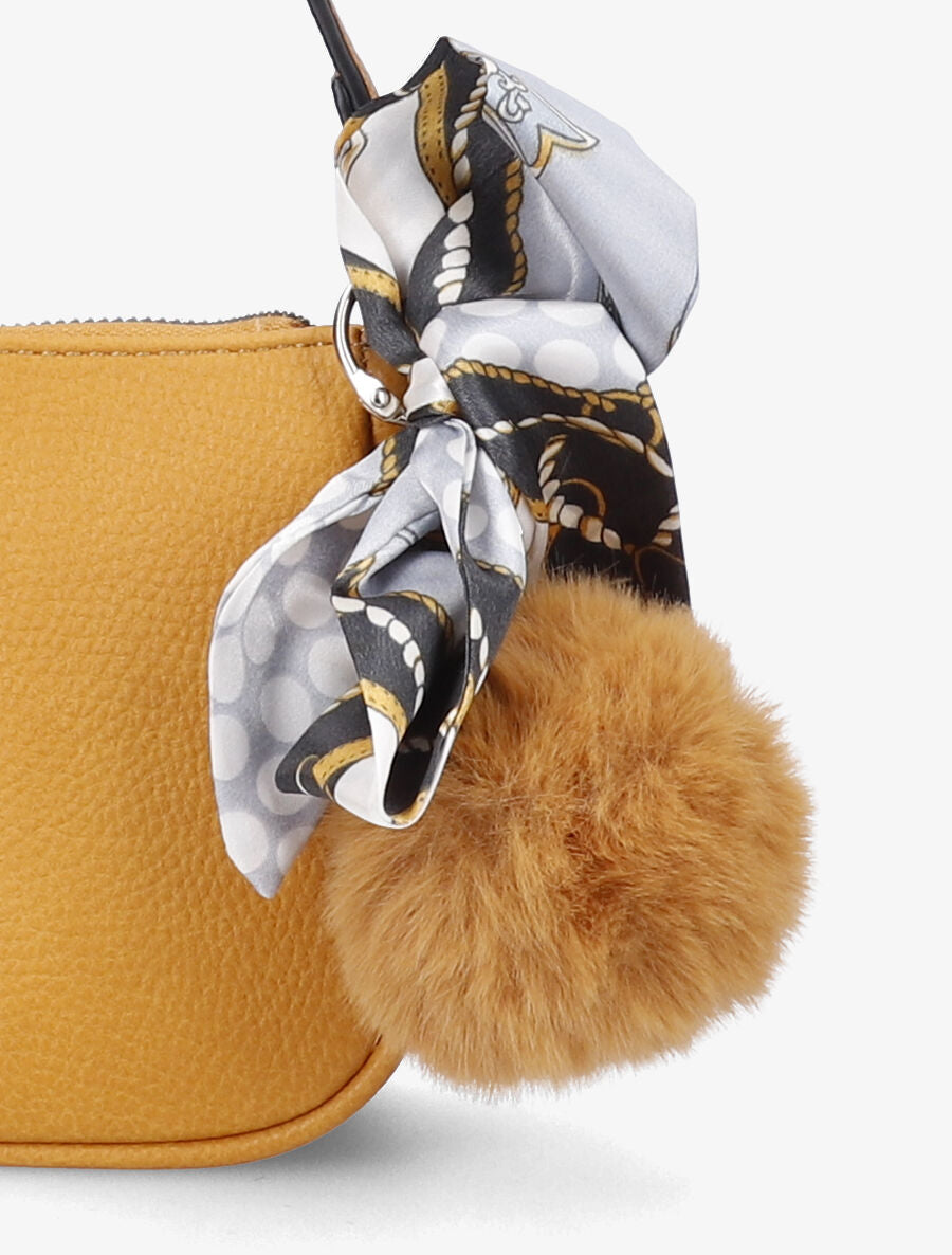 Sac besace Anaëlle - Jaune moutarde - 4