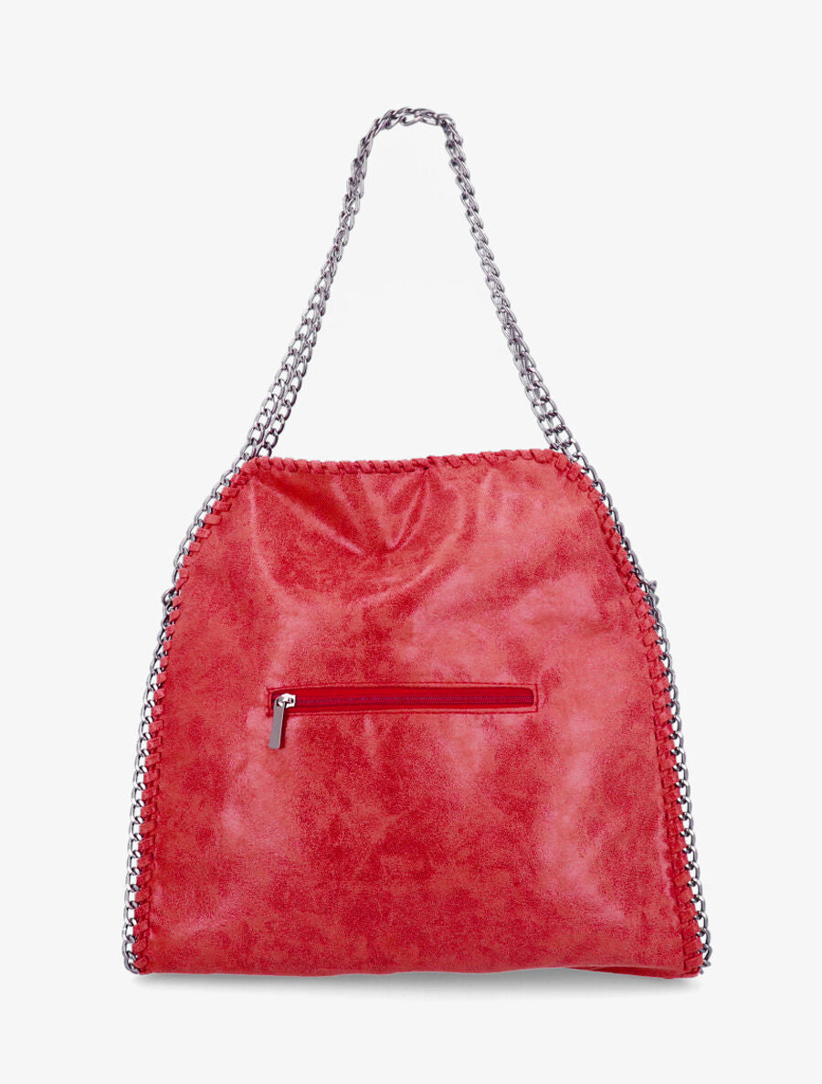 Sac cabas Noura - Rouge - 3