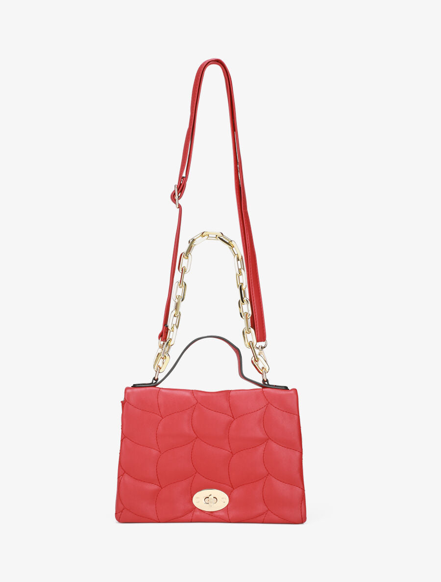 Sac à main Béatrice - Rouge - 5