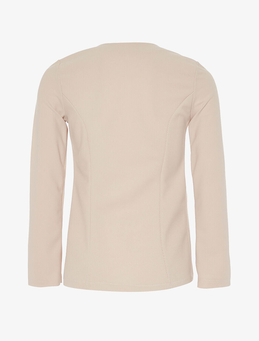 Veste ouverte asymétrique - nude - 2