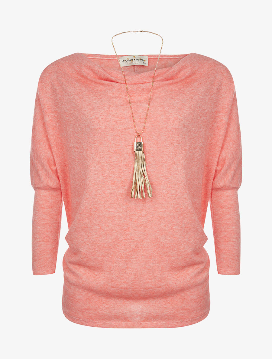 Pull doux chauve-souris - orange - 3