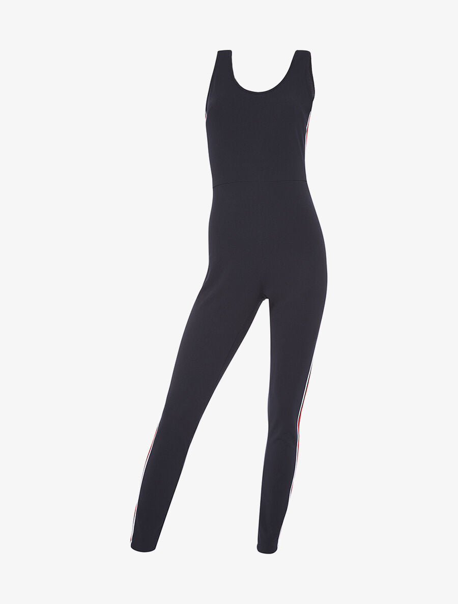 Combinaison bandes sport - marine - 1