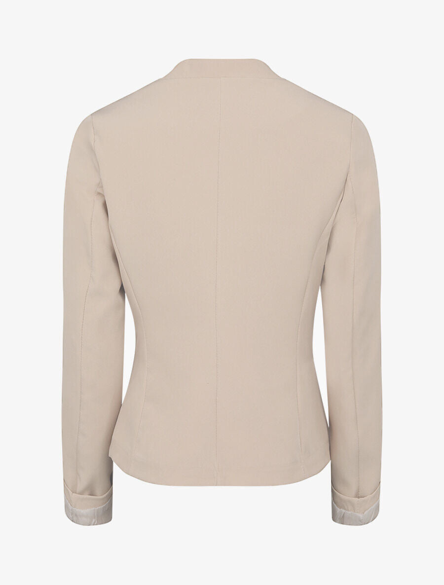 Veste unie ajustée - Beige - 2