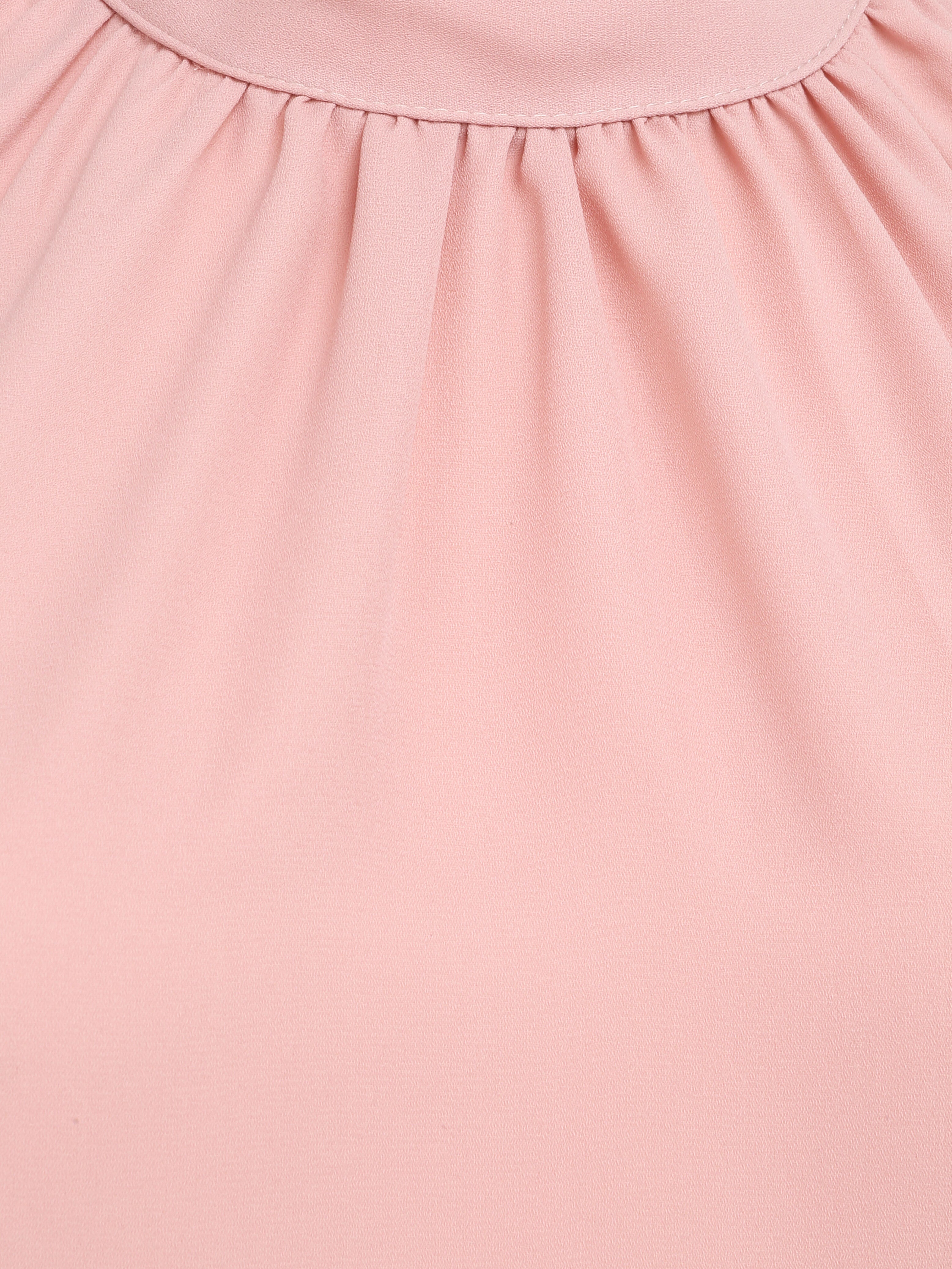 Top droit uni à col américain - Rose pâle - 3