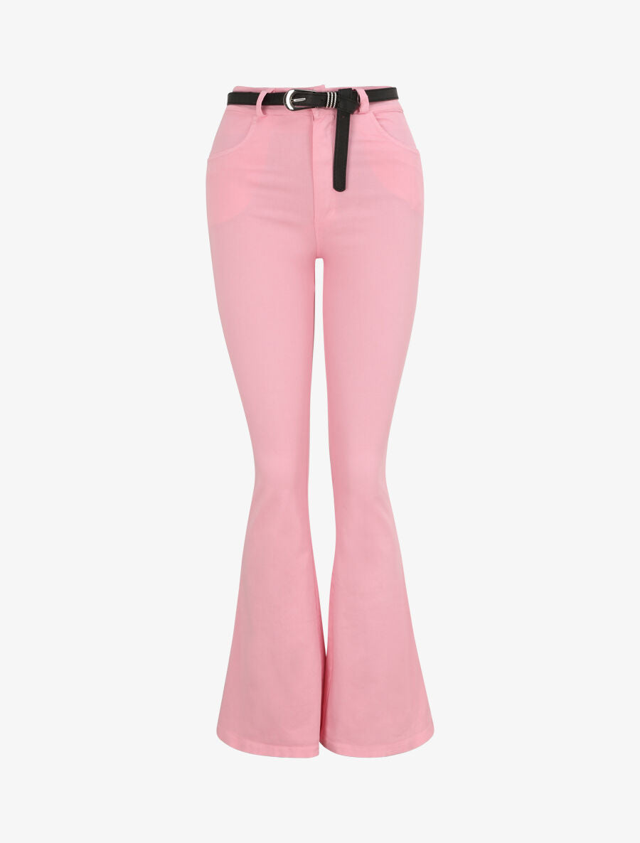 Jean flare uni - Rose - 1