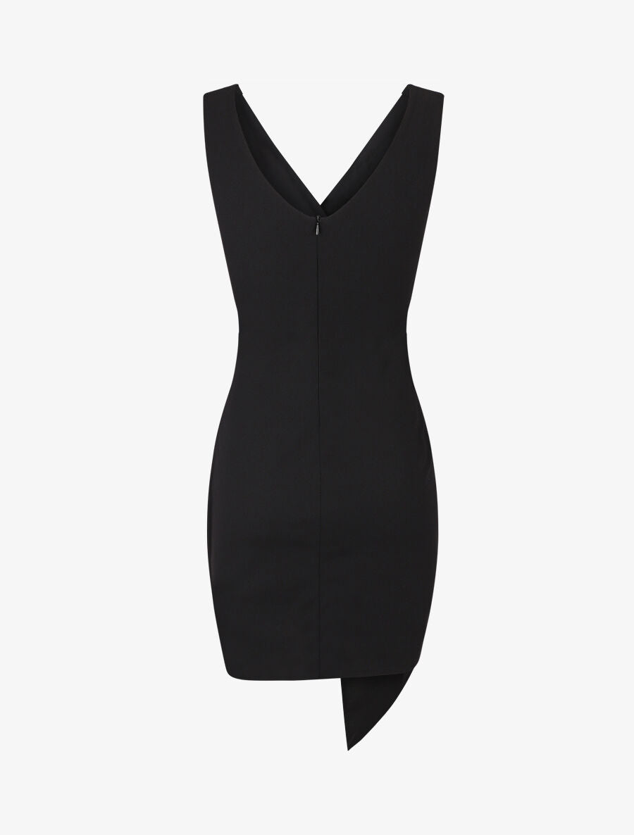 Robe fourreau cache-coeur - Noir - 2